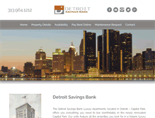 Tablet Screenshot of detroitsavingsbank.com